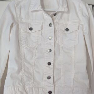 Kut from the Kloth Off-White Denim Jacket